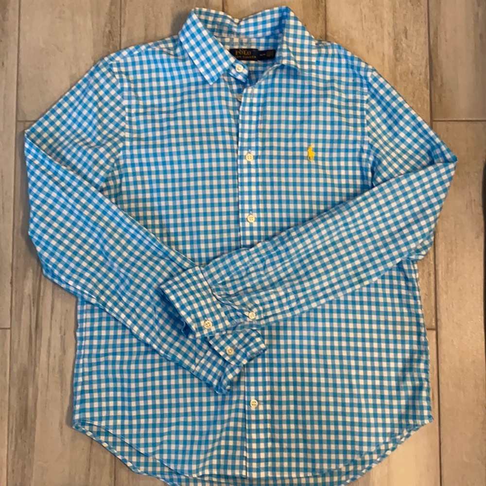 Polo Ralph Lauren Women’s Gingham Blouse Size Med